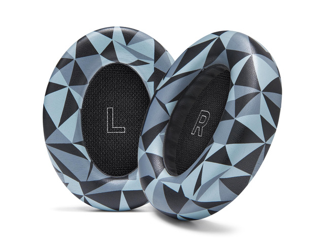 PadZ QC Ultra - Earpads for Bose QuietComfort Ultra Gen 1 & 2 Made by Wicked Cushions Enhanced Comfort, Thickness & Durability Geo Grey