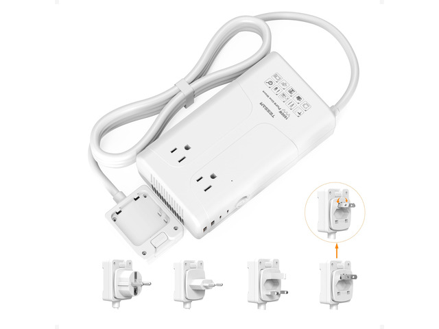 1600W 220V to 110V Voltage Converter US to Europe