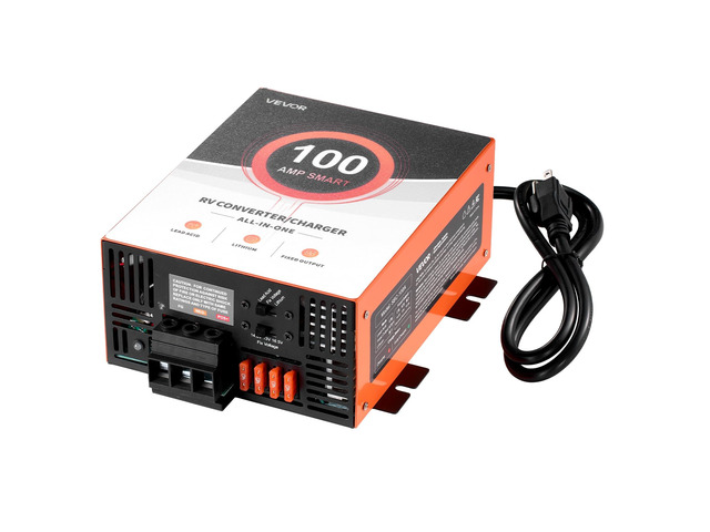 RV Power Converter, 100 Amp, 110V AC to 12V DC RV Converter Battery Charger, Multi Stage Smart Charging, 13V to 16.5V Operating Range, Compatible...