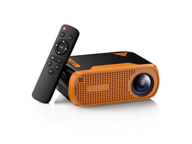 Mini Video Projector with WiFi Bluetooth, Native 1080P Portable Movie Projector, Compatible with SmartPhone, TV Stick, PS5, Laptop HDMI USB for...