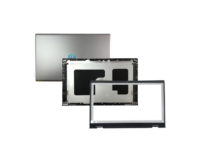 0CHFVW CHFVW 05WK5X Replacement for Dell Inspiron 15 Pro 5510 5515 Laptop LCD Back Cover Top Case Rear Lid and Front Bezel Frame Silver