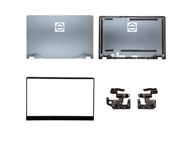 WWGTMC Replacement LCD Back Cover Rear Case Top Lid Hinges with Front Bezel for MSI GE76 GP76 Raider 11UG 11UH 11UE 12UG 12UE 9S7-17K314 MS-17K3...