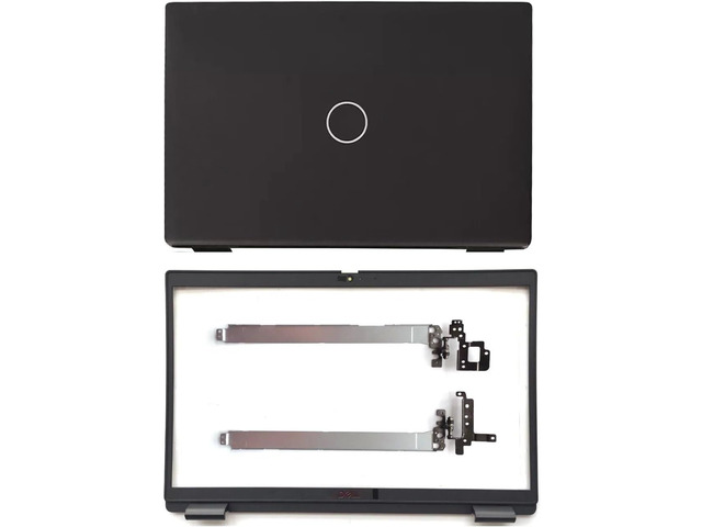 Jingelmall LCD Back Cover Top Lid Top Case Front Bezel with Hinge Replacement for Dell Latitude 15 3520 E3520 017XCF 04Y37V 0WXN5F 17XCF WXN5F 4Y37V