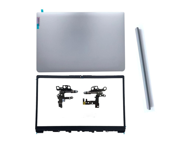 Wzqrps Replacement Laptop LCD Cover Back Rear Top Lid Front Bezel Hinges with Hinge Cover for Lenovo IdeaPad 1 15ADA7 1 15AMN7 82R1 5CB1F36621...