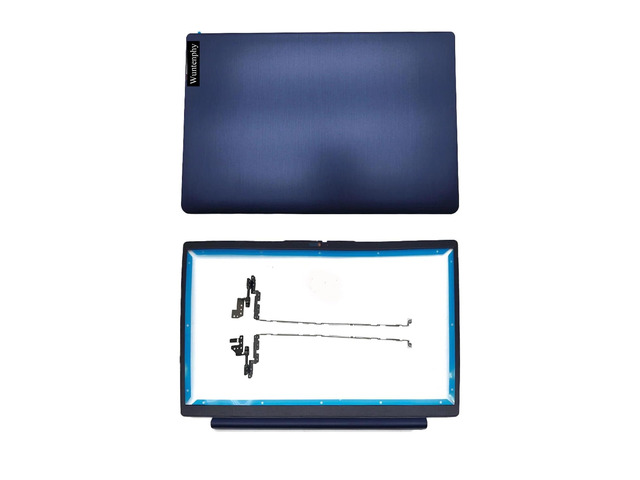 New Replacement Laptop LCD Back Cover Rear Top Case Lid with Hinges and Front Bezel Frame for Lenovo ideapad 3-15ITL6 3-15ADA6 3-15ALC6 15IAU7...