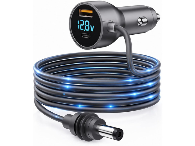 Starlink Mini Car Adapter, Starlink Mini Car Charger, 3-in-1 DC Power Cable with 12V-48V Cigarette Lighter Adapter,PD 30W + USB-A 30W + DC 72W Car...