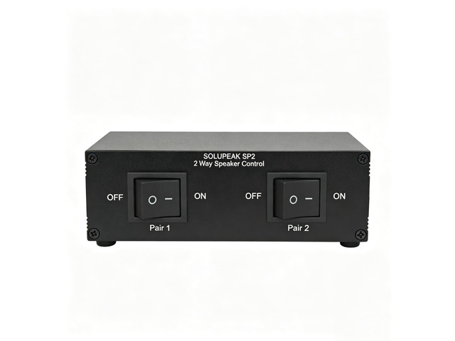 SOLUPEAK SP2 2 Zone Speaker Selector Switch Box, Passive Audio switcher