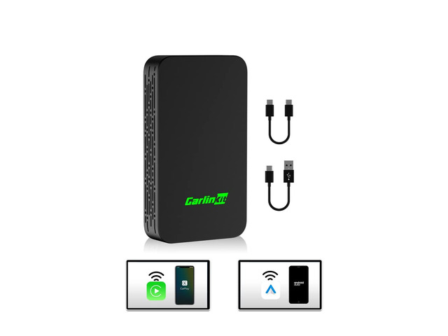 Carlinkit 5.0 2air Wireless CarPlay Android Auto Adapter for OEM Wired Cars Wired to Wireless,Plug & Play,2.4/5GHz Dual-WiFi,OTA Upgrade