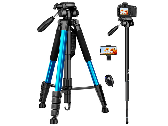 Victiv 72 inch Camera Tripod, Tall Tripod for Camera Cell Phone, Heavy Duty Camera Tripod Stand, Professional Aluminum Monopod, Compatible with...