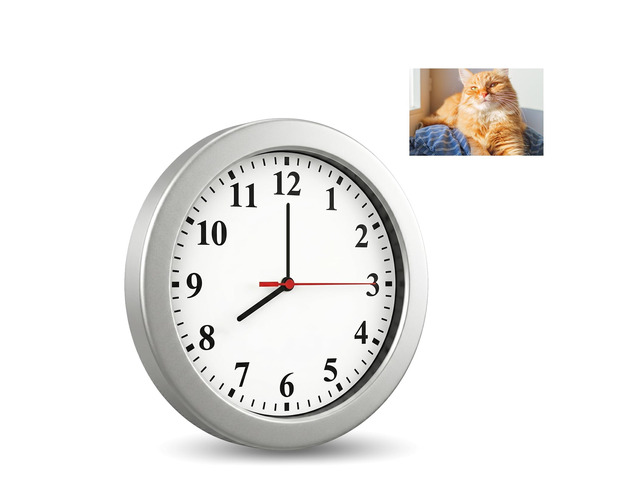 1080P Nanny Cam Hidden Spy Camera Wall Clock Security Camera Video Only HD 1080P Loop Video, Motion Detection, Video Only Designed for Indoor...