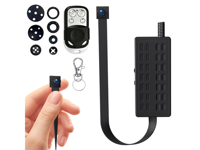 HiSpyCam Small Security Camera DIY Module - Portable Video Recorder - HD 1080P Nanny Cam for Indoor/Outdoor Use - No WiFi Needed