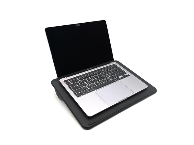 ergomi Lap Desk with Soft Cushion and Wrist Rest Portable Laptop Desk for Bed, Couch & Home Office, PU Surface Tray with Handle for 15.6 inch...