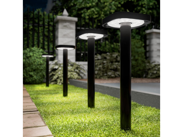 Sunco 6 Pack Square Solar Pathway Lights Outdoor, 2CCT, 2W, Dimmable Selectable CCT 2700K/4000K, Bright 120LM, Outdoor Patio, Backyard, Garden...