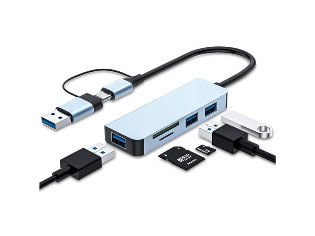Core Tech 5-in-1 USB-C/USB-A Aluminum Hub