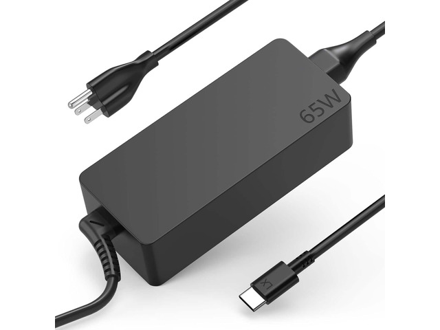 CORE TECH 65W USB-C Laptop Charger Lenovo Replacement Power Adapter for ThinkPad, Yoga, Chromebook Series