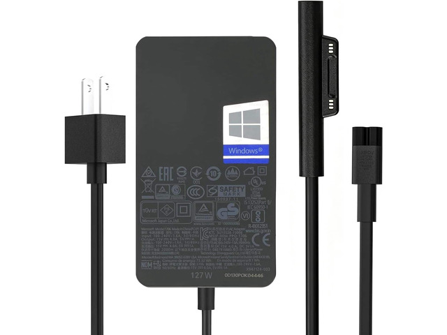 CORE TECH 127W Replacement Laptop Charger for Select Microsoft Surface Book, Surface Laptop Studio, Surface Pro and Surface Laptop Models, AC Power...