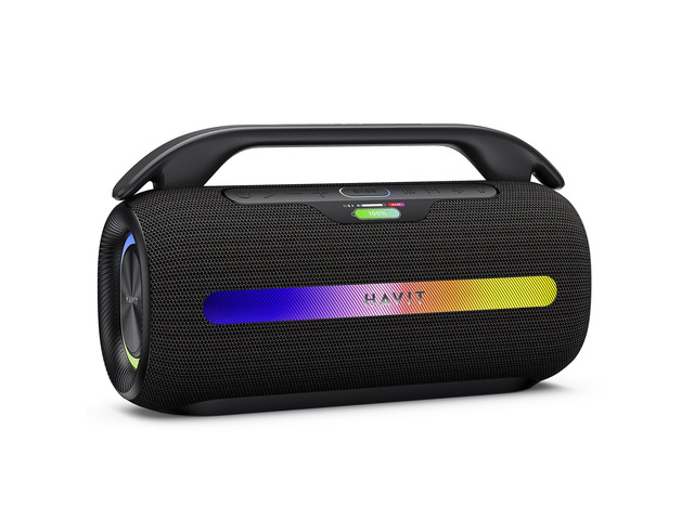 havit Outdoor Bluetooth Speaker, 120W Max Loud Speakers with Deep Bass Portable Speaker Wireless IPX6 Waterproof, RGB Light, TWS Stereo, EQ, for...