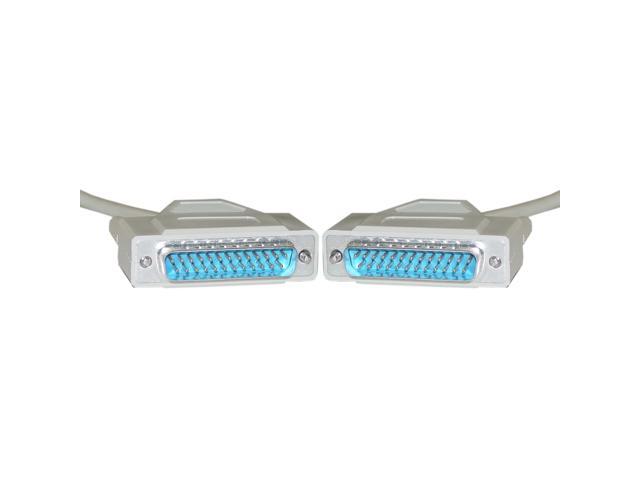 Offex Serial Cable, DB25 Male, RS-232, 1:1, 10 foot