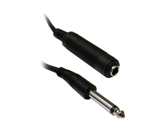1/4 inch Mono Extension Cable, 1/4 Male to 1/4 Female, 50 foot