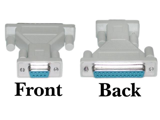 DB9 Female / DB25 Female, AT Modem Adaptor, Molded