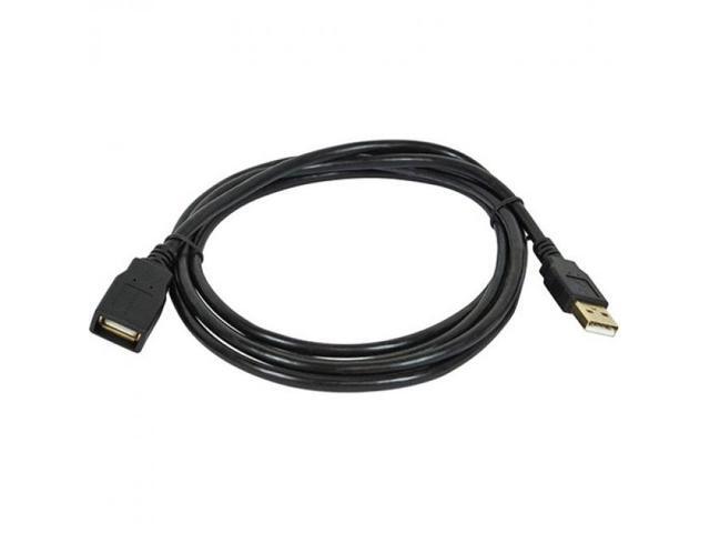 Monoprice USB 2.0 Extension Cable - 15 Feet - Black Type-A Male to USB Type-A Female, 28/24AWG, Gold Plated Connectors