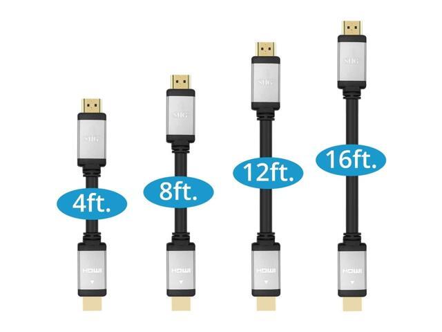 SIIG 4' 8K High Speed HDMI Cable 48GBPS Bandwidth