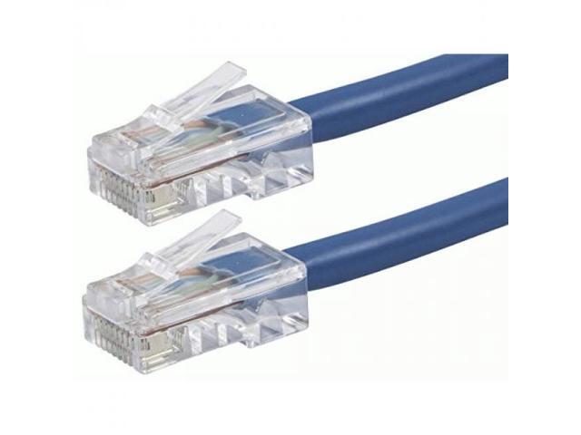 Monoprice Cat6 Ethernet Patch Cable - 1 Feet - Blue Network Internet Cord - RJ45, Stranded, 550Mhz, UTP, Pure Bare Copper Wire, 24AWG - Zeroboot...
