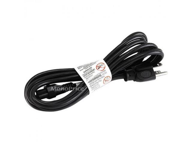 Monoprice 10ft 18AWG Grounded AC Power Cord, 10A (NEMA 5-15P to IEC-320-C5)