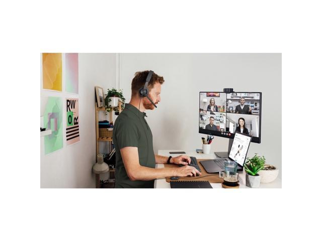 Logitech - Zone 750 Wired Active Noise Canceling On-Ear Headset - Black - image 4