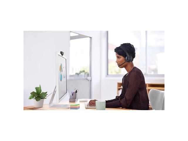 Logitech - Zone 750 Wired Active Noise Canceling On-Ear Headset - Black - image 7