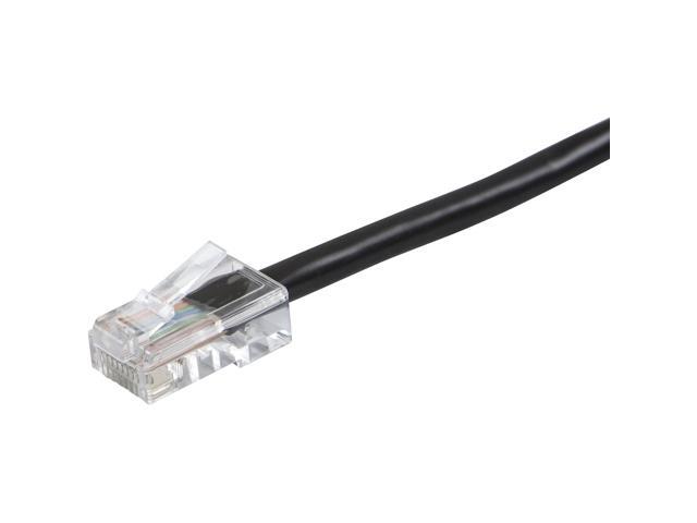 Monoprice Cat6 Ethernet Patch Cable - 7 Feet - Black Network Internet Cord - RJ45, Stranded, 550Mhz, UTP, Pure Bare Copper Wire, 24AWG - Zeroboot...