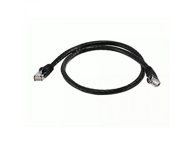 Monoprice Cat6 Ethernet Patch Cable - Network Internet Cord - RJ45, Stranded, 550Mhz, UTP, Pure Bare Copper Wire, 24AWG, 2ft, Black