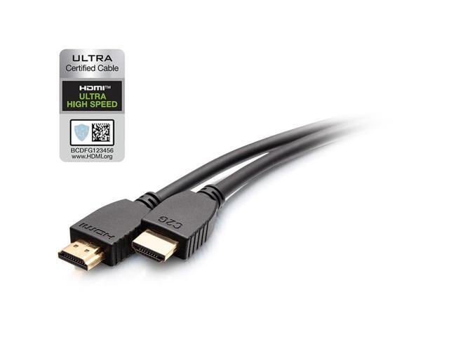 C2G 12ft 8K HDMI Cable with Ethernet - Ultra High Speed - 12 ft HDMI A/V Cable for Audio/Video Device Computer Gaming Console Media Player Mobile Phone Wireless Device Bluetooth Device - First E - image 3