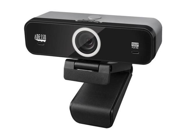 Adesso CyberTrack K1 Webcam - 2.1 Megapixel - 30 fps - USB 2.0 - 1920 x 1080 Video - CMOS Sensor - Fixed Focus - Microphone - Monitor, Notebook, TV.