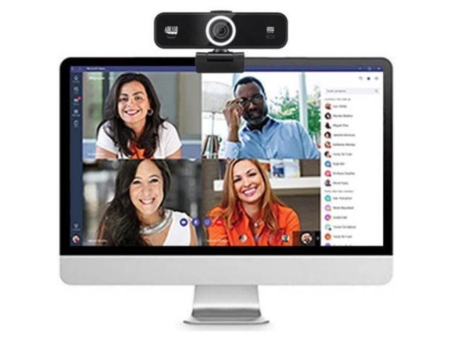 Adesso 1080p Full HD Fixed Focus USB Webcam with Adjustable View Angle Built-In & Dual Microphones - image 4