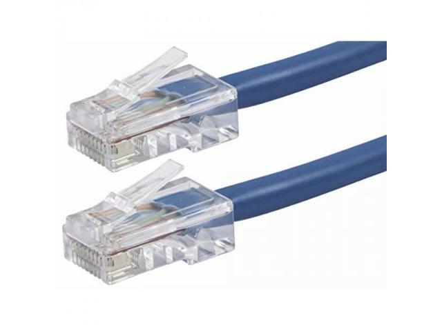 Monoprice Cat6 Ethernet Patch Cable - 2 Feet - Blue, RJ45, Stranded, 550Mhz, UTP, Pure Bare Copper Wire, 24AWG - Zeroboot Series