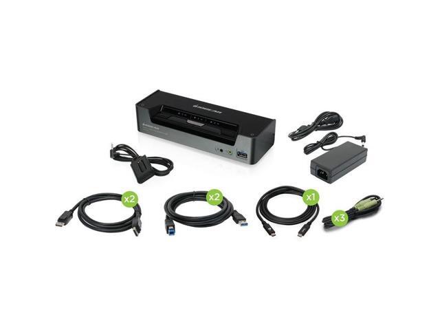 IOGEAR 3-Port 4K USB-C/DP KVMP TAA Compliant - Model GCS1953