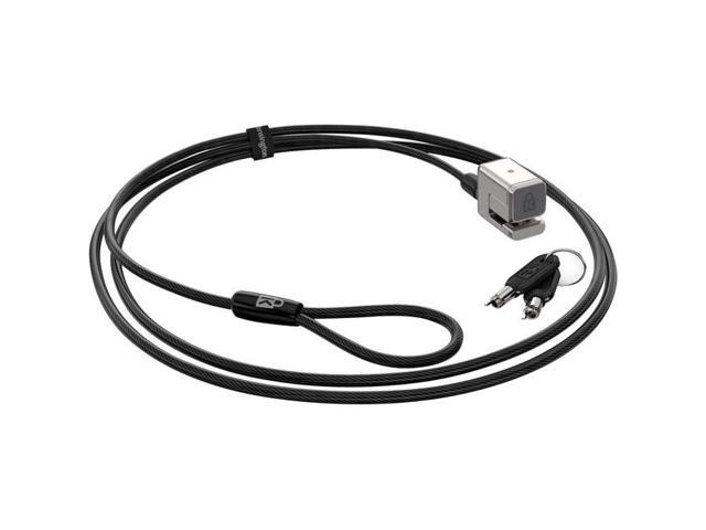 Kensington Keyed Cable Lock for Surface Pro and Surface Go - Black, Silver - Carbon Steel, Plastic - 5.91 ft - For Notebook