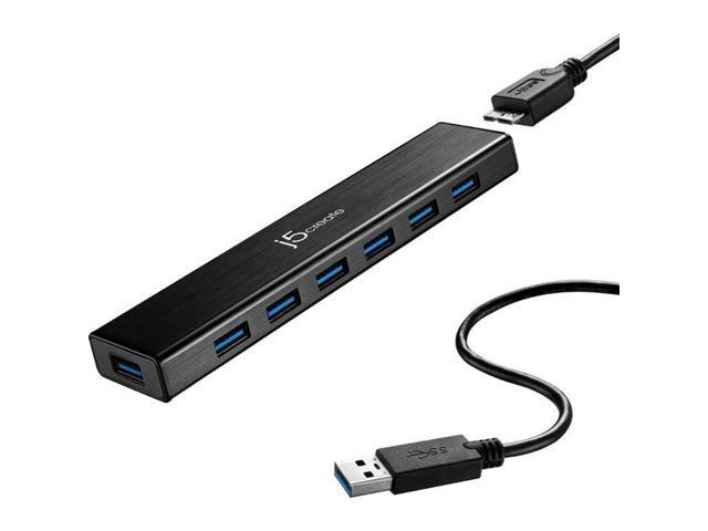 j5create - USB 3.0 7-Port HUB - Black - image 9