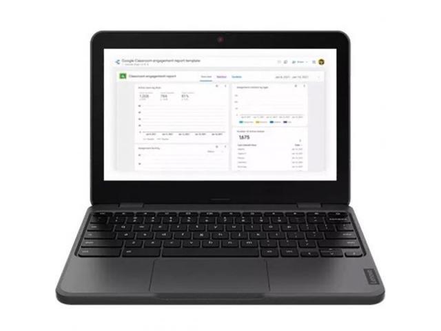 Lenovo 100e Chromebook Gen 3 82UY0000US 11.6' Chromebook - HD - 1366 x 768 - Intel Celeron N4500 Dual-core (2 Core) 1.10 GHz - 4 GB Total RAM - 4...
