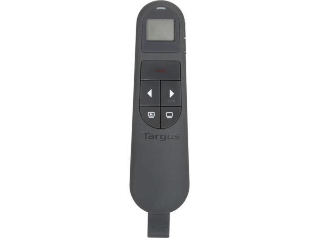 Targus Dual Mode Antimicrobial Laser Presenter with Timer Laser - Wireless - Bluetooth/Radio Frequency - 2.40 GHz - Black - USB - AMP06804AMGL