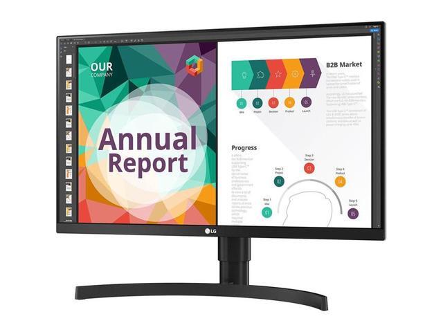 LG 27' IPS UHD Computer Monitor 5 ms FreeSync (AMD Adaptive Sync) sRGB 99% (CIE1931) Flat Panel 27BN85UN-B