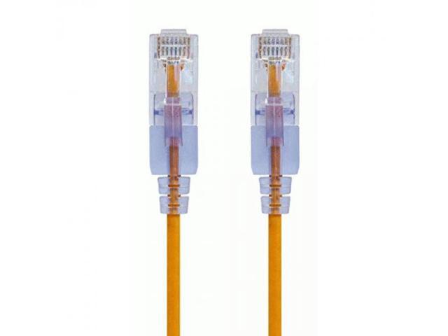 Monoprice Cat6A Ethernet Patch Cable - 7 Feet - Yellow (10 Pack) Snagless RJ45 550Mhz UTP Pure Bare Copper Wire 10G 30AWG - SlimRun Series