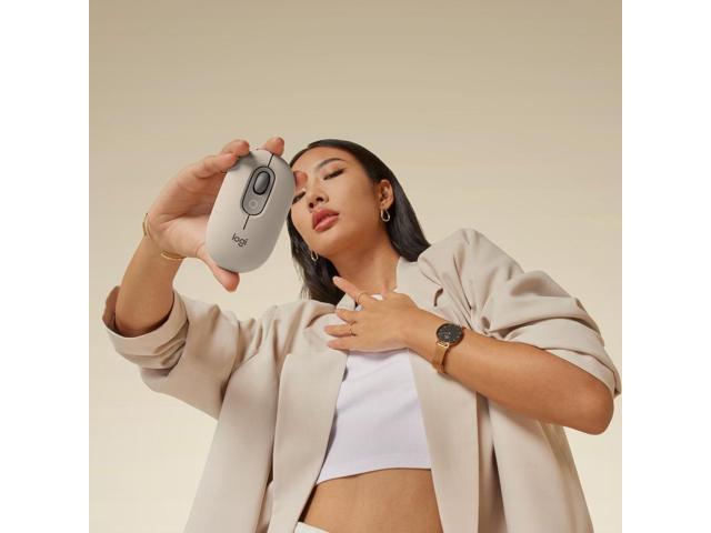 Logitech POP Wireless Mouse with Customizable Emoji - Wireless - Bluetooth - Mist - Scroll Wheel