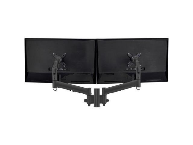 Atdec AWMS-2-D13-F-B Dual Dynamic Arms on Short Post, F-Clamp - Black - image 5