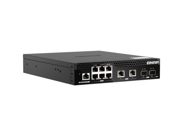 QNAP - 8 Ports - Manageable - 10 Gigabit Ethernet, 2.5 Gigabit Ethernet - 10GBase-T, 10GBase-X, 2.5GBase-T - 2 Layer Supported - Modular - 40 W...