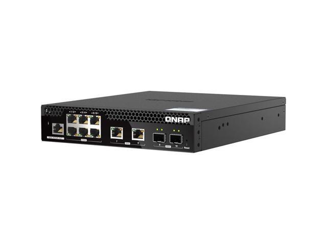 QNAP - 8 Ports - Manageable - 10 Gigabit Ethernet, 2.5 Gigabit Ethernet - 10GBase-T, 10GBase-X, 2.5GBase-T - 2 Layer Supported - Modular - 40 W...