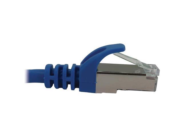 Tripp Lite Cat6a 10G Snagless Shielded Slim STP Ethernet Cable (RJ45 M/M), PoE, Blue, 3 ft. (0.9 m) - 3 ft Category 6a Network Cable for Network...