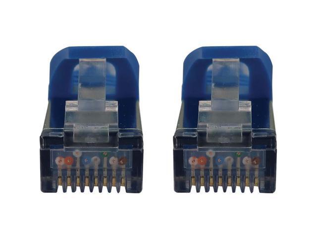 Tripp Lite Cat6a 10G Snagless Shielded Slim STP Ethernet Cable (RJ45 M/M), PoE, Blue, 3 ft. (0.9 m) - 3 ft Category 6a Network Cable for Network...