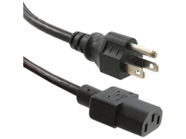 UNC Power Cord 5/15P to C5, 18AWG, 10amp, 125V, SVT Jacket, Black, 3ft - image 2